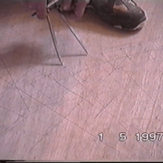 tracé des joints à crochets vus en plan