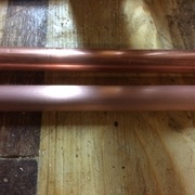 Tubes avant / après passage au tampon (un peu flou)