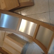 Bracelet avec strate alu brossé