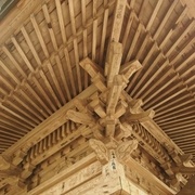 Détail de charpente de temple japonais ancien https://www.pinterest.fr