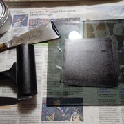 Travail de l'encre au rouleau