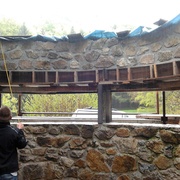 Prise de cotes sur charpente courbe http://caillaud-structures.fr