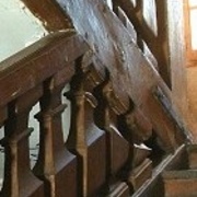 balustres chantournés rampant dans un escalier rampe sur rampe