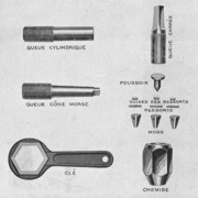 Mandrins à chemise 6 pans. Varl d'Or 1932