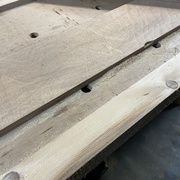 Poussière après un surfaçage