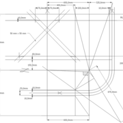 L'épure pratique du tréteau avec angle de corroyage des pieds  : Mise en page et angle de corroyage !