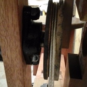 La petite poulie haute et ses 2 paliers ( arbre de 19mm)