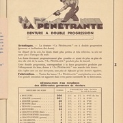 Fischer, La Pénétrante, denture à double progression