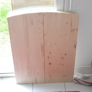 Notre panneau de 60 (avec un petit jour au milieu parce que j'avais pas des serre-joint assez grands)