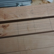 Marquage des mortaises.