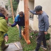 Les chevilles rentrent juste comme il faut, merci la parafine !