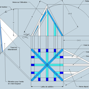 fig 1 Tracé de herse depuis la vue en plan et l'élévation