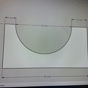la forme  basique  faire une rainure de 34 ronde dans un gros baton