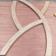 Montage par tenon mortaise (réalisé mais pas encore collé et chevillé)