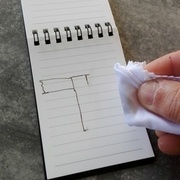 je peux tout effacer avec un chiffon