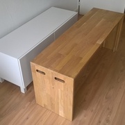 Banc dégagé du meuble