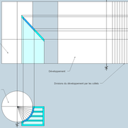 fig 2/ Tracé du plan de développement :