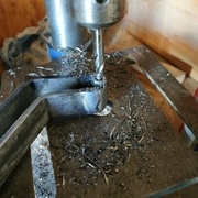 Contreperçage des bielles une fois la soudure terminée