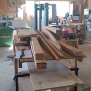 le tas de bois avant le débit