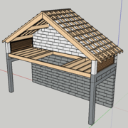 L'appentis - vue coté maison