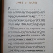 Limes et râpes. Catalogue Goldenberg 1934