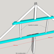 (Fig 2) Entrait de ferme double entraits (combles aménageables)