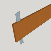 passe 2  pour couper l âme restante a la scie à ruban
