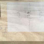 détail du montant central avec meneau rapporté