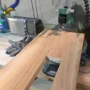 La découpe pour les HP sous le regard de mon vieux poste.