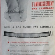 Scies à dos aminci par limanage, Peugeot Frères 1938