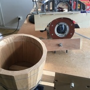 Usinage du jable avec le guide "parallèle courbe".