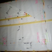 Quartier tournant haut, accrochage sur le chevêtre.