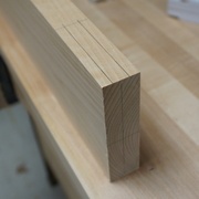 5- Marquage du centre du tenon.