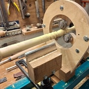 Tournage de la tige en lunette