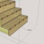 Collage des marches et contremarches
