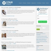 Escalier et main courante débillardé