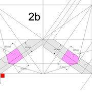**2b/* Tracés à l'axe et décalé de l’arête (Dévoiement) !