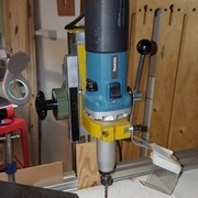 Perçages pour passer la lame de scie à chantourner