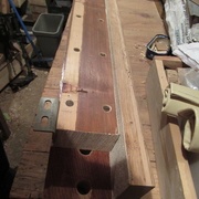 Vue de dessous avec le cuir posé