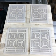 Séchage des 4 panneaux