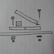 La cale vue en bout permet le réglage de l'inclinaison