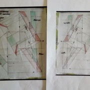 épure de Sanglier et vue en miroir