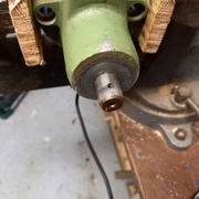 Arbre une fois le volant retiré