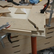 Patron de la traverse - Résultat de la coupe.