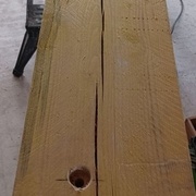 Muralière de 220 x 100 m sur 5 m fendue sur toute la longueur