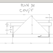 2/ Prise de cotes sur maison neuve, avec charpente complexe (plan de coupe)