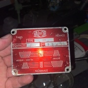 Plaque de la machine