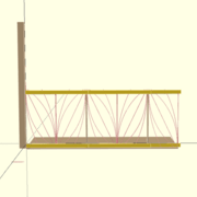 Vue d'ensemble de la balustrade