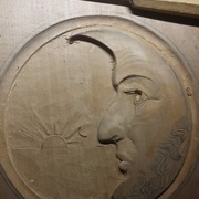 Modelage du visage en cours (2)