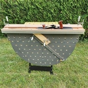 Rabotage en bois de bout avec un angle